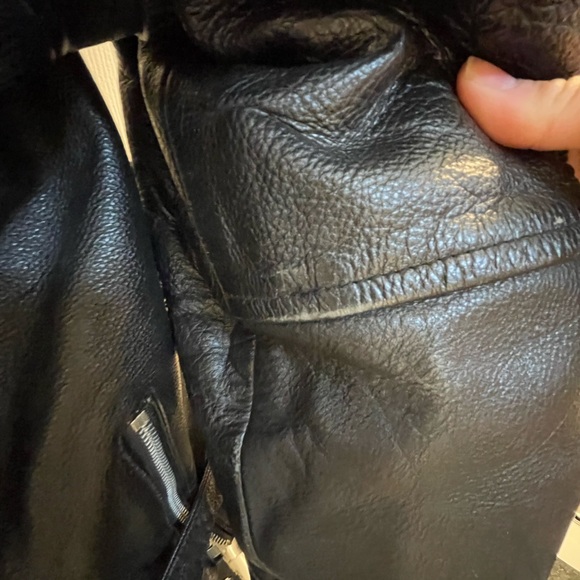 Leather club genuine leather jacket, size 42 - Picture 2 of 11